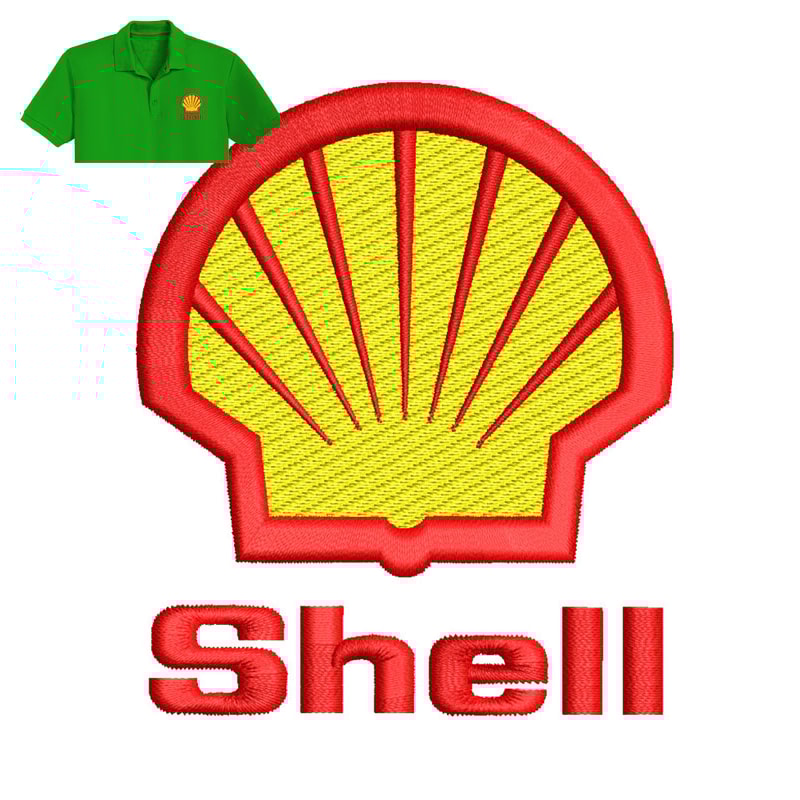 Best Shell Embroidery logo for Polo Shirt..jpg