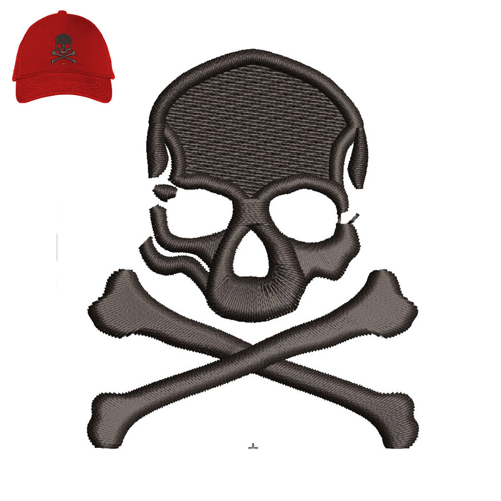 Best Skull Embroidery logo for Cap ..jpg