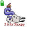 Best Snoopy Embroidery logo for Baby Bib..jpg