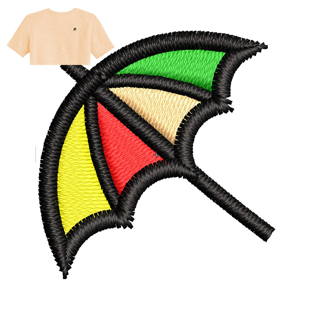 Best Umbrella Embroidery logo for T-Shirt..jpg