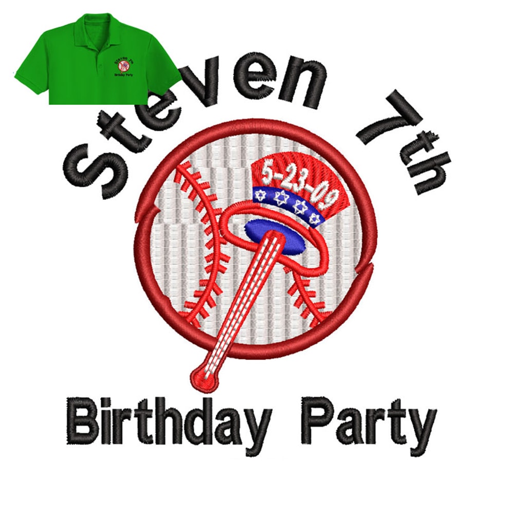 Birthday Party Embroidery logo for Polo Shirt..jpg