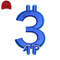Blue Number Embroidery logo for Cap..jpg