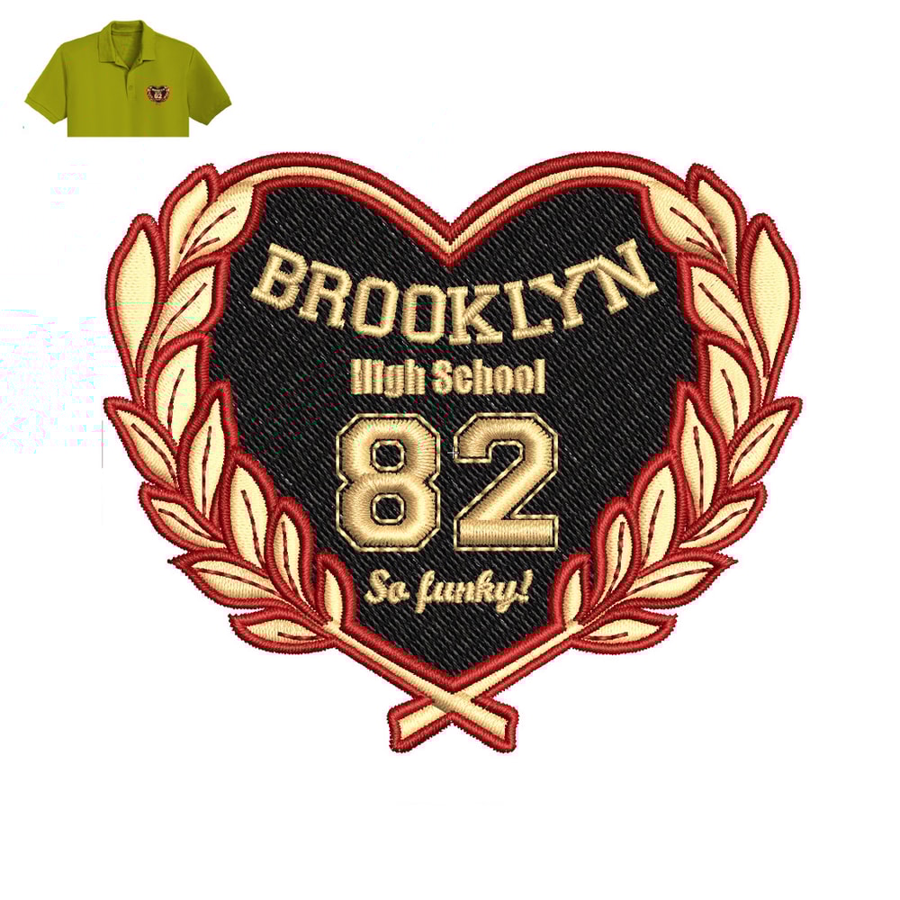 Brooklyn heart Embroidery logo for Polo Shirt..jpg
