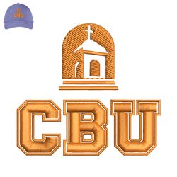 California Baptist University Embroidery logo for Cap,logo Embroidery, Embroidery design, logo Nike Embroidery