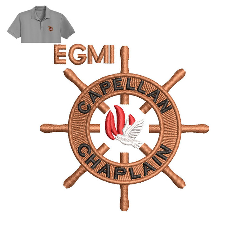 Capellan Chaplain Embroidery logo for Polo Shirt..jpg