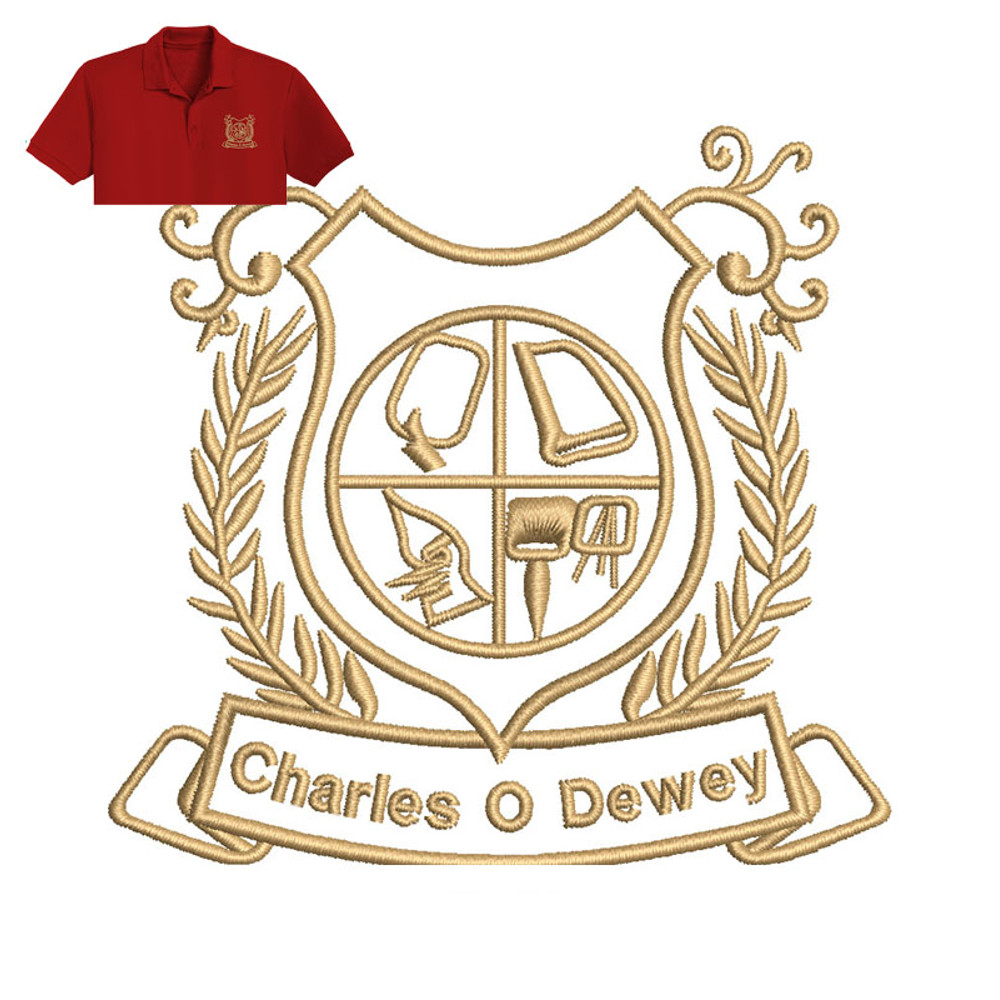 Charles O Dewey Embroidery logo for Polo Shirt..jpg