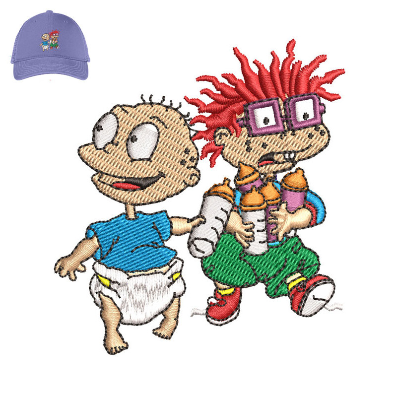 Chuckie And Tommy Embroidery logo for Cap..jpg