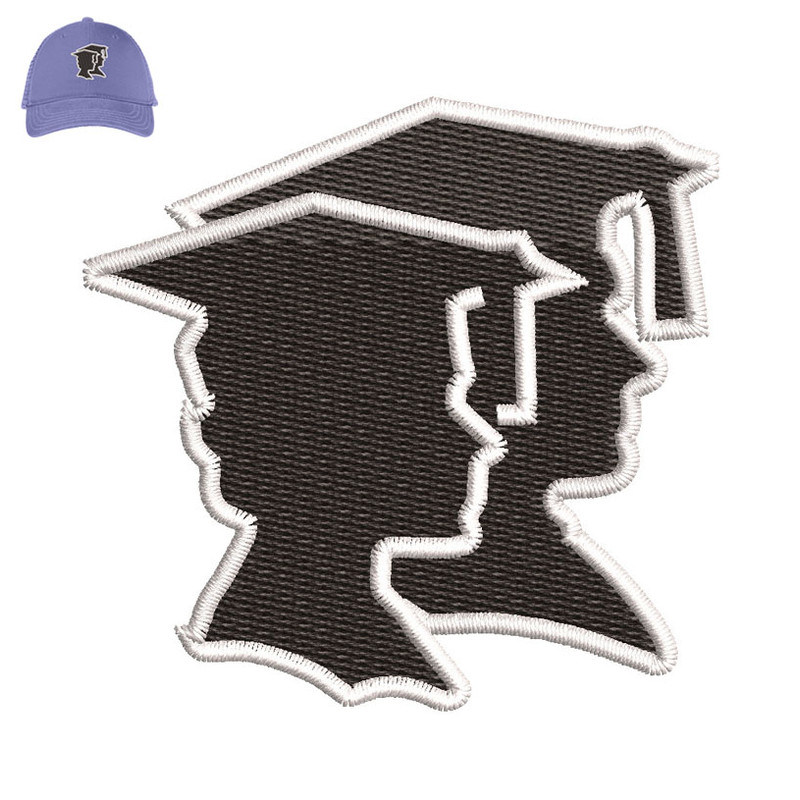 College Illustrations Embroidery logo for Cap..jpg