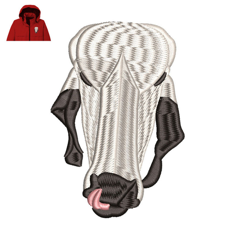 Cow Head Embroidery logo for Jacket..jpg