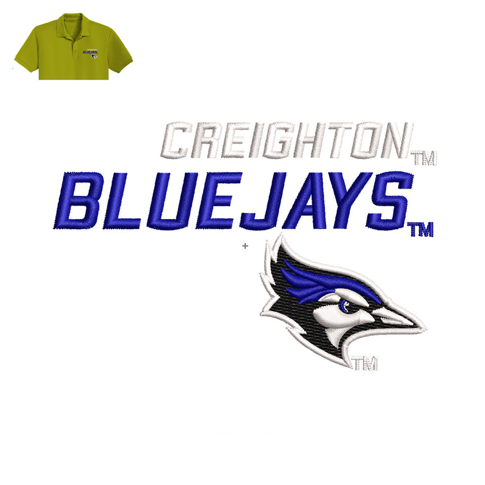 Creighton Bluejays Embroidery logo for Polo Shirt ..jpg