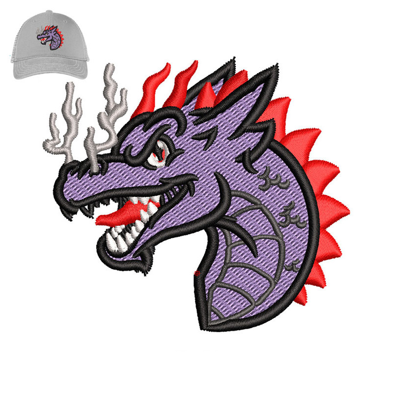 Dragon head Embroidery logo for Cap..jpg