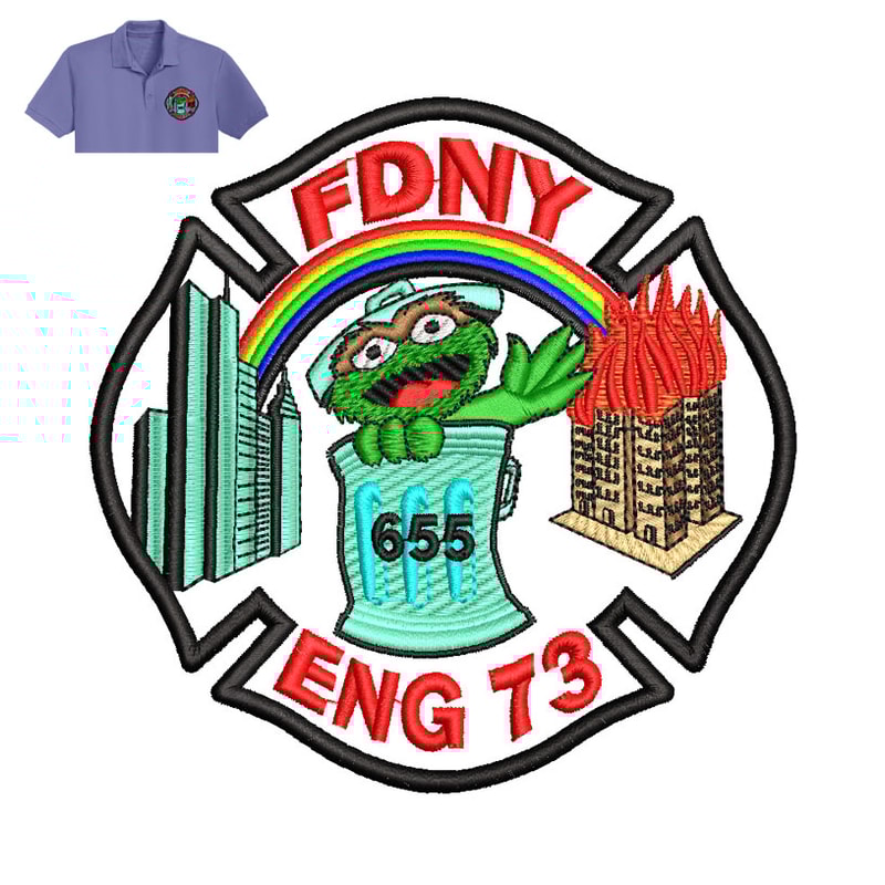 FDNY Truck Embroidery logo for Polo Shirt..jpg