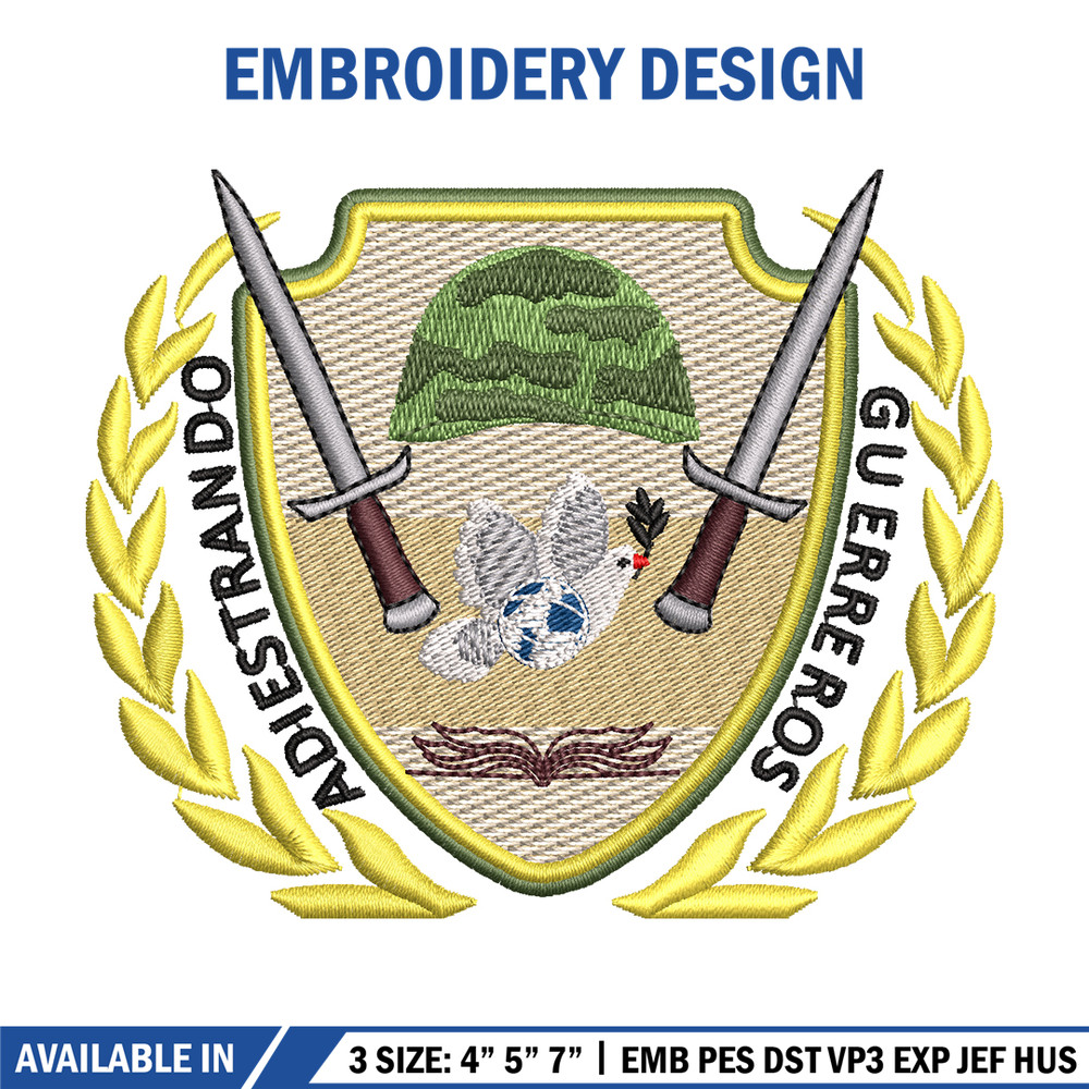 Adiestrando guerreros logo embroidery design, logo embroidery, logo design, Embroidery shirt, Instant download.jpg