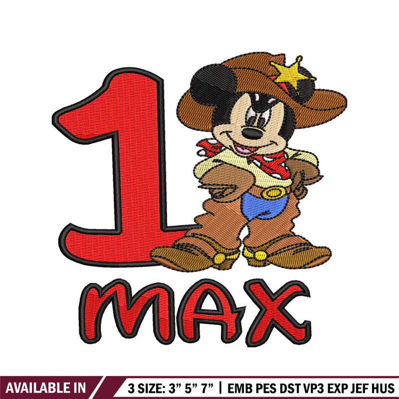 1 Max Mickey Mouse embroidery design, Mickey embroidery, logo design, Logo shirt, disney embroidery, Digital download.jpg