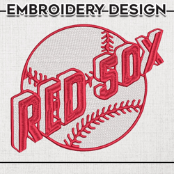 boston red sox mlb sox and word logo emb files, mlb boston red sox team embroidery, mlb teams, 3 sizes, mlb machine embr
