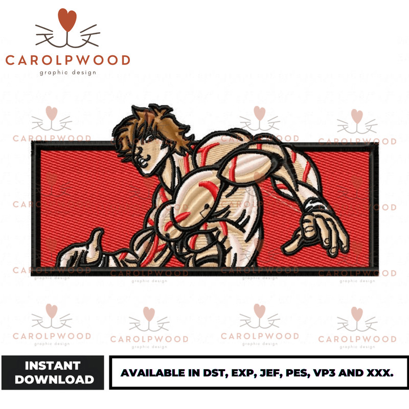 Anime Embroidery Design - Embroidery Market 1078.png