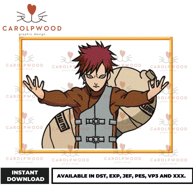 Anime Embroidery Design - Embroidery Market 1137.png