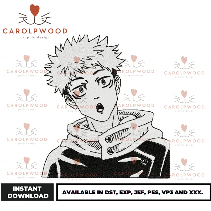 Anime Embroidery Design - Embroidery Market 1145.png