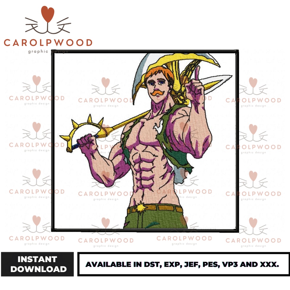 Anime Embroidery Design - Embroidery Market 1147.png