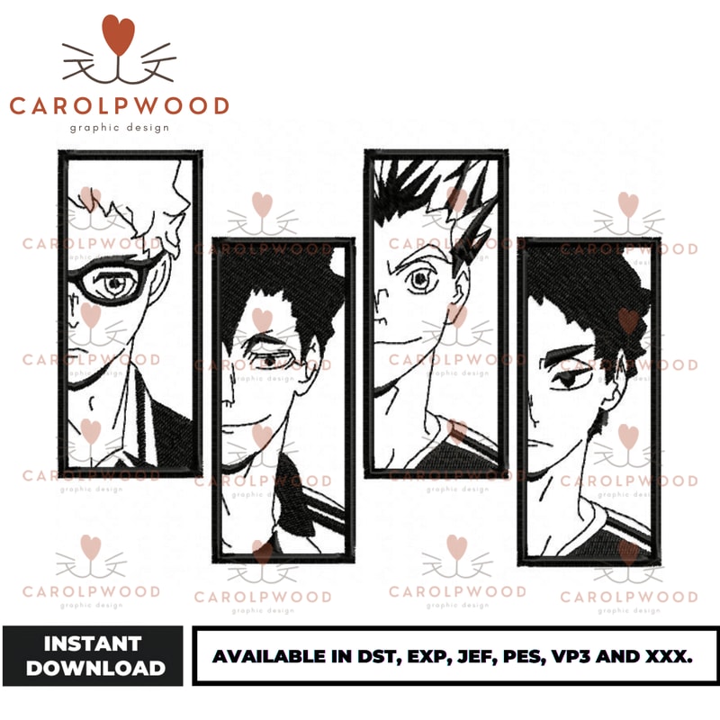 Anime Embroidery Design - Embroidery Market 1156.png