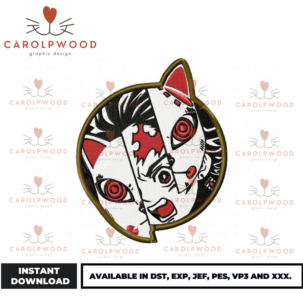 Anime Embroidery Design - Embroidery Market 1258.png