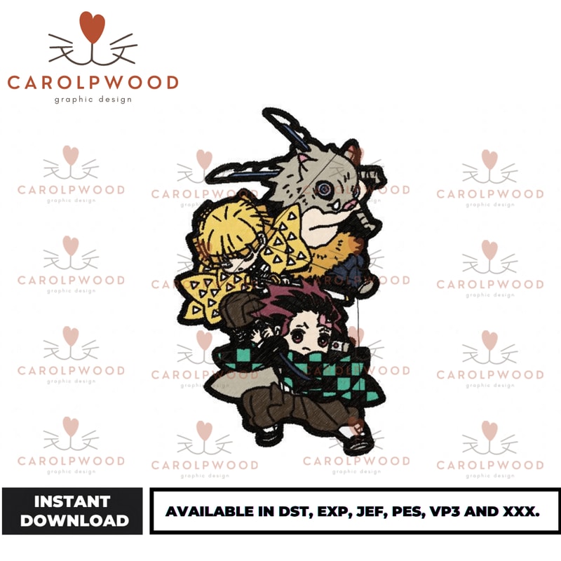 Anime Embroidery Design - Embroidery Market 1355.png