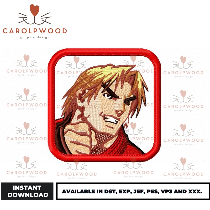 Anime Embroidery Design - Embroidery Market 1393.png