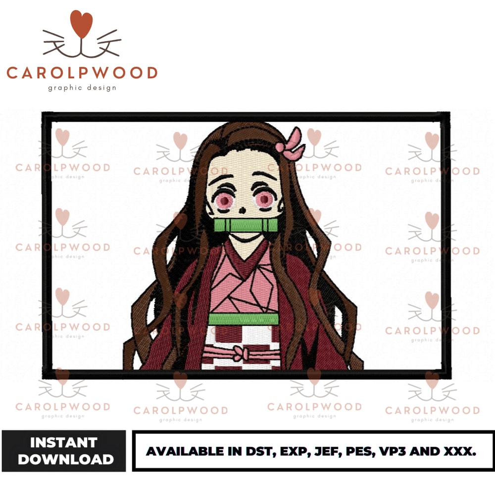 Anime Embroidery Design - Embroidery Market 1498.png