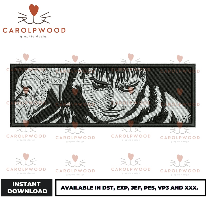 Anime Embroidery Design - Embroidery Market 1537.png