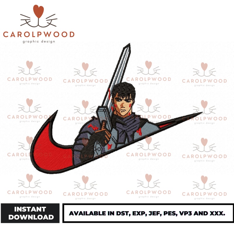 Anime Embroidery Design - Embroidery Market 1541.png