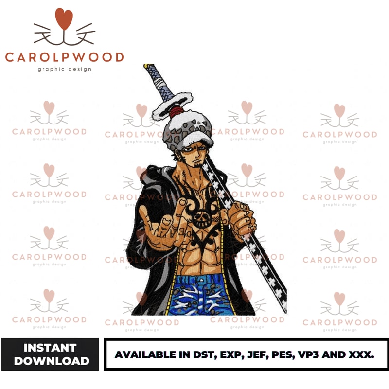 Anime Embroidery Design - Embroidery Market 1632.png