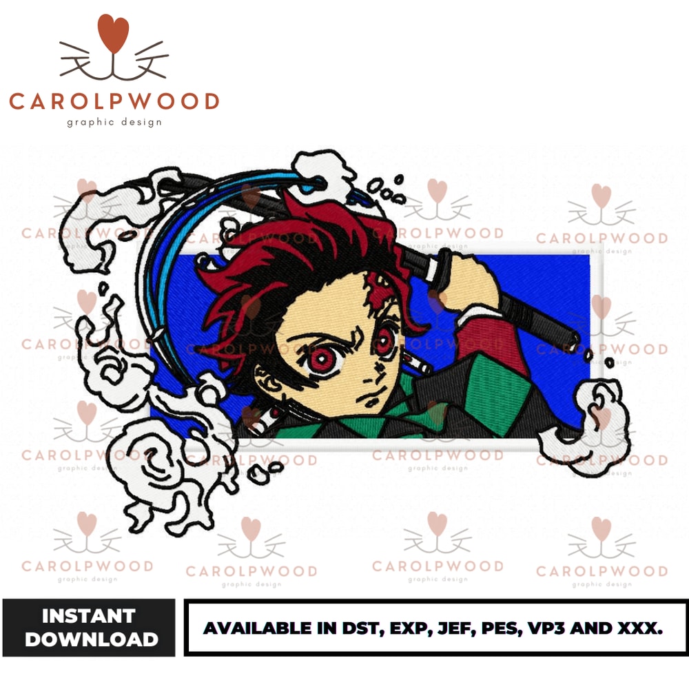 Anime Embroidery Design - Embroidery Market 1636.png