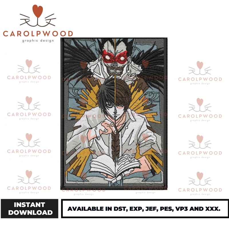 Anime Embroidery Design - Embroidery Market 1654.png