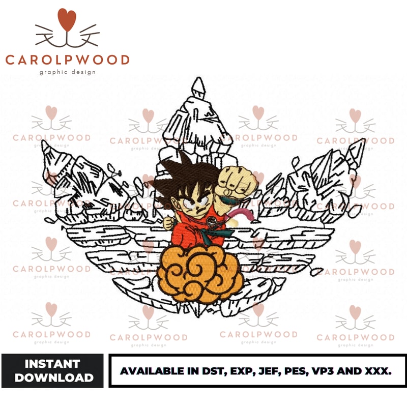 Anime Embroidery Design - Embroidery Market 1666.png