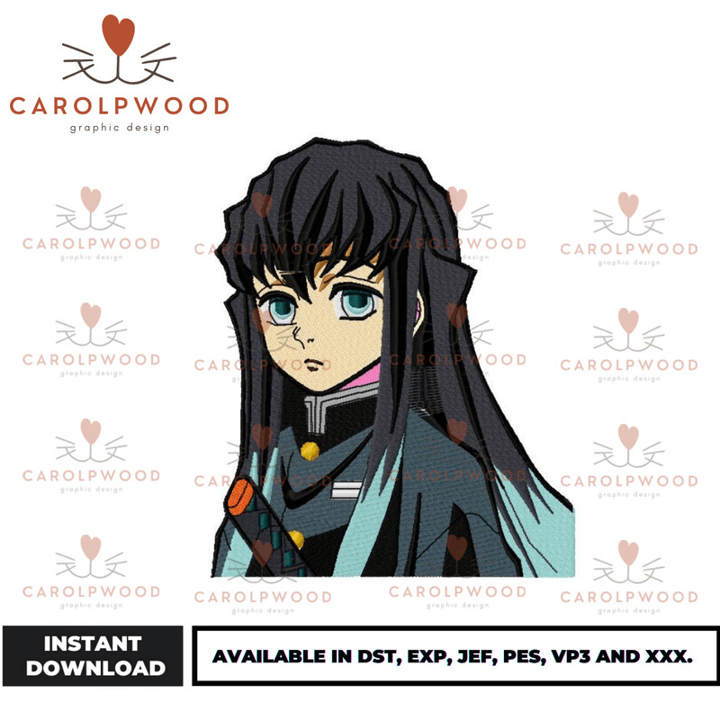 Anime Embroidery Design - Embroidery Market 1699.png