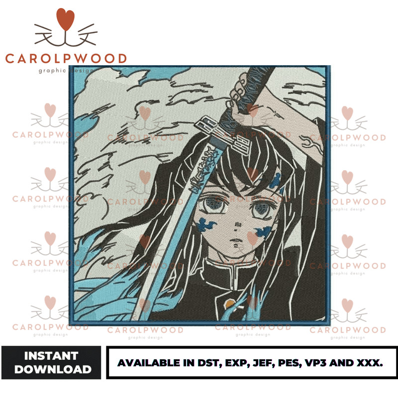 Anime Embroidery Design - Embroidery Market 536.png