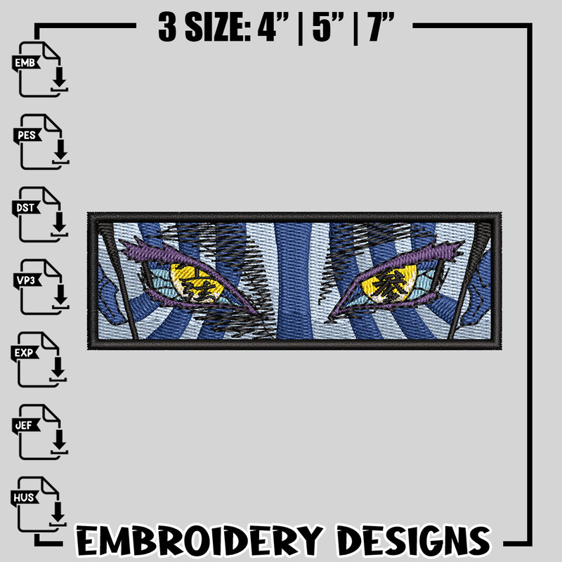 Akaza Eyes embroidery design, Kimetsu no Yaiba embroidery, anime design, logo design, anime shirt, Instant download.jpg