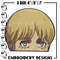 Armin Peeker Embroidery Design, Aot Embroidery, Embroidery File, Anime Embroidery, Anime shirt, Digital download..jpg