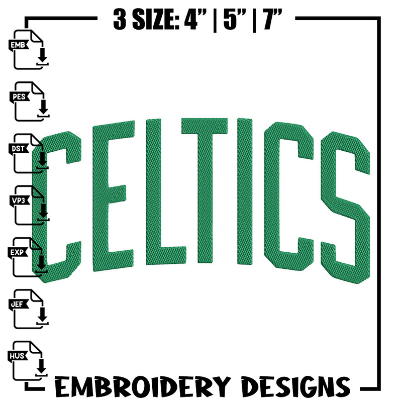 Boston Celtics logo embroidery design, NBA embroidery, Sport embroidery, Logo sport embroidery,Embroidery design.jpg