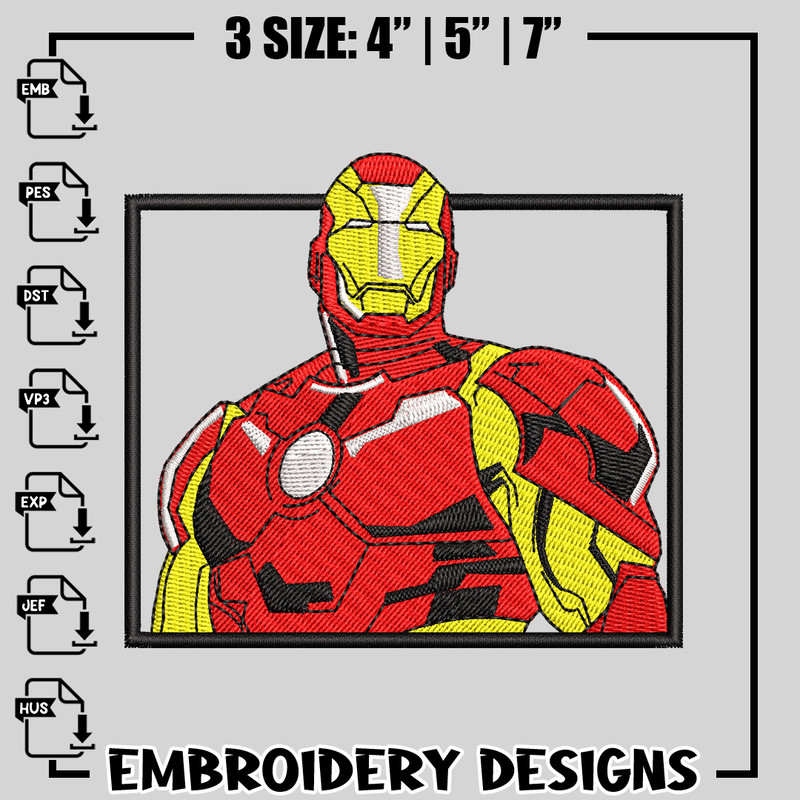 Box Iron Man embroidery design, Iron Man embroidery, movie design, logo design, movie shirt, Instant download.jpg