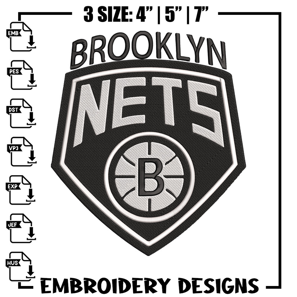 Brooklyn Nets logo embroidery design, NBA embroidery,Sport embroidery, Logo sport embroidery, Embroidery design.jpg