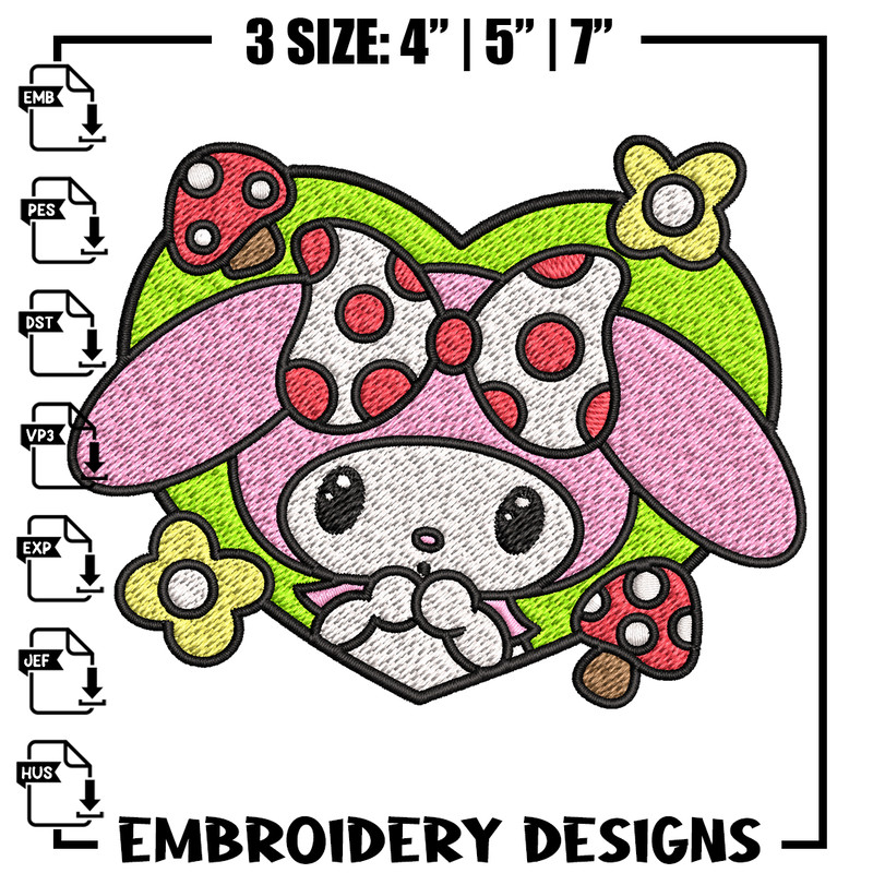 Bunny cute cartoon Embroidery design, Bunny cute Embroidery, cartoon design, Embroidery File, Instant download..jpg