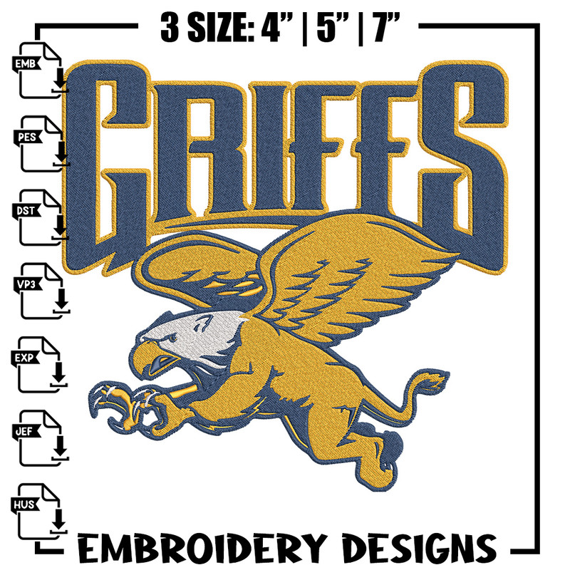 Canisius College logo embroidery design, Sport embroidery, logo sport embroidery, Embroidery design,NCAA embroidery.jpg