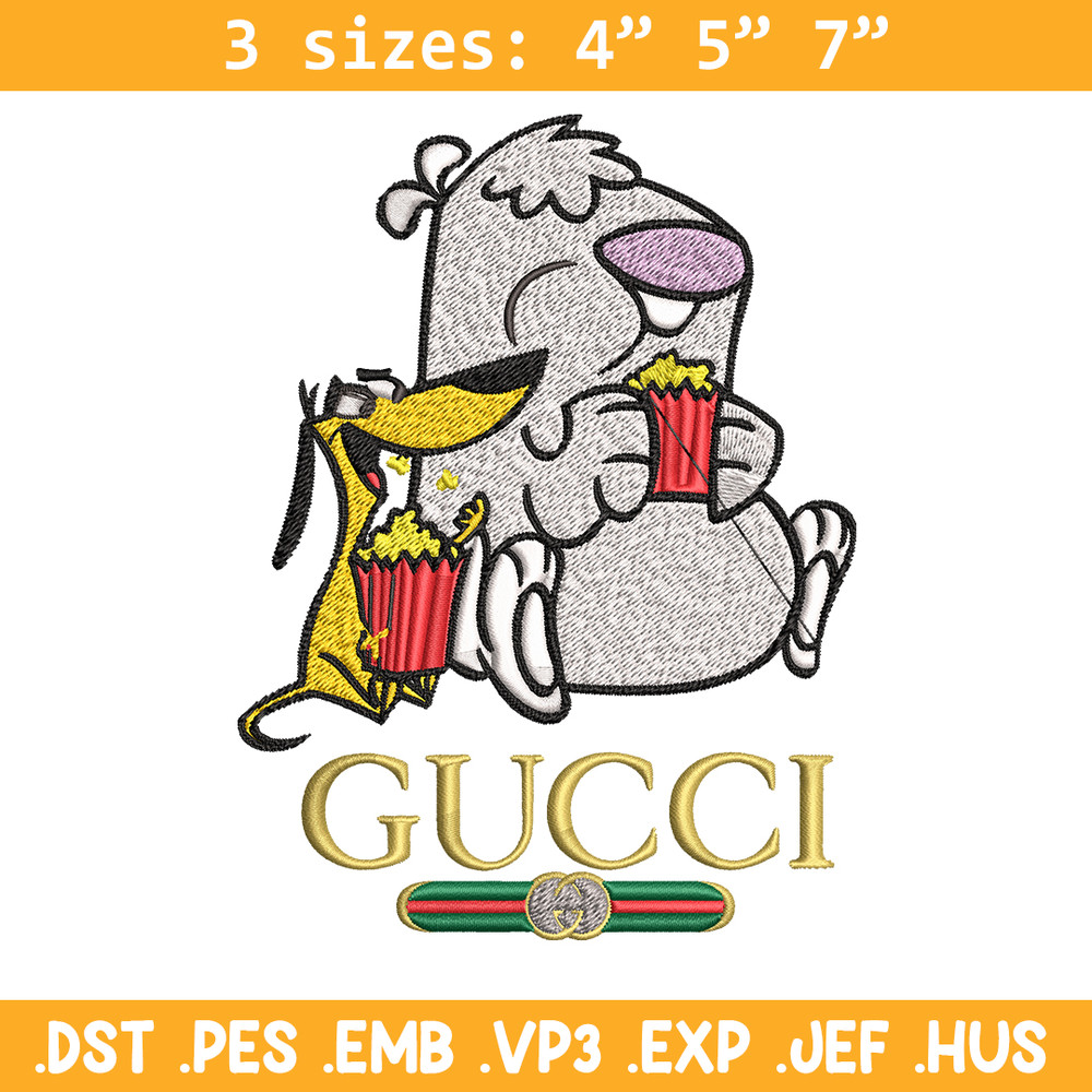 Cartoon Gucci Embroidery design, Cartoon Gucci Embroidery, cartoon design, Embroidery File, Gucci logo, Digital download.jpg
