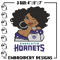 Charlotte Hornets girl embroidery design, NBA embroidery, Sport embroidery, Embroidery design, Logo sport embroidery..jpg
