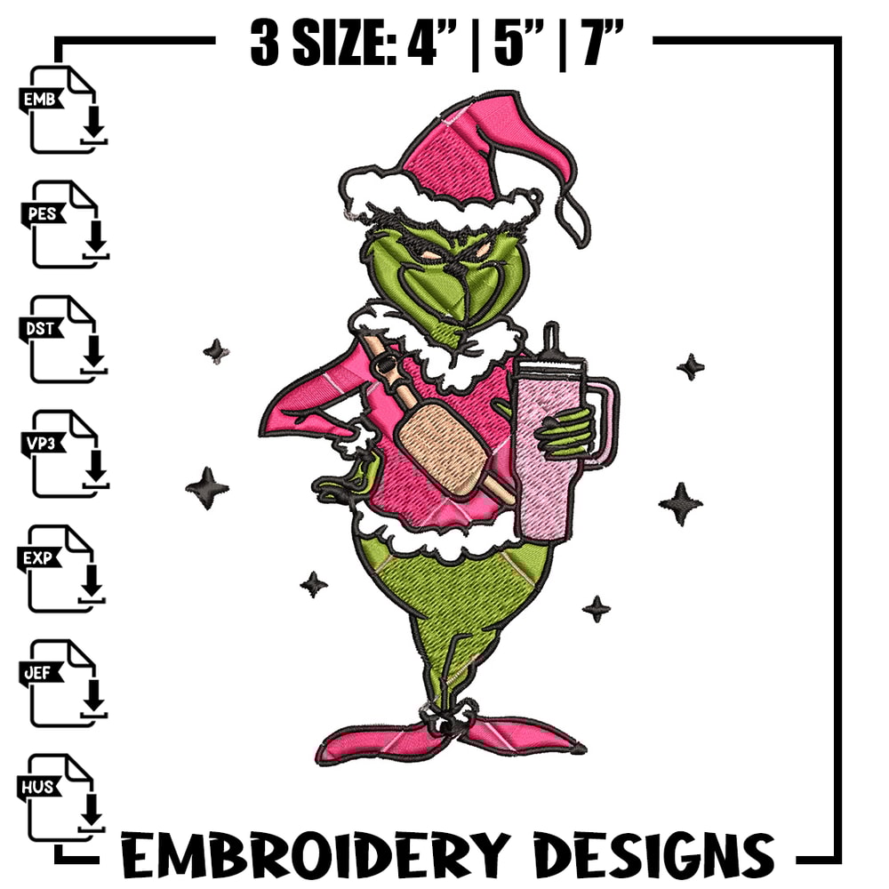 Chrismas grinch Embroidery Design, Grinch Embroidery, Embroidery File, Brand Embroidery, Logo shirt, Digital download.jpg