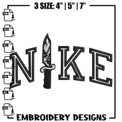 chucky x nike embroidery design, horror embroidery, nike design, embroidery shirt, embroid841