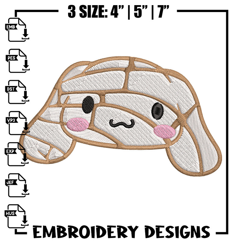 Cinnamoroll Mummy Embroidery Design, Cinnamoroll cartoon Embroidery, Embroidery File, Cartoon shirt, Digital download..jpg