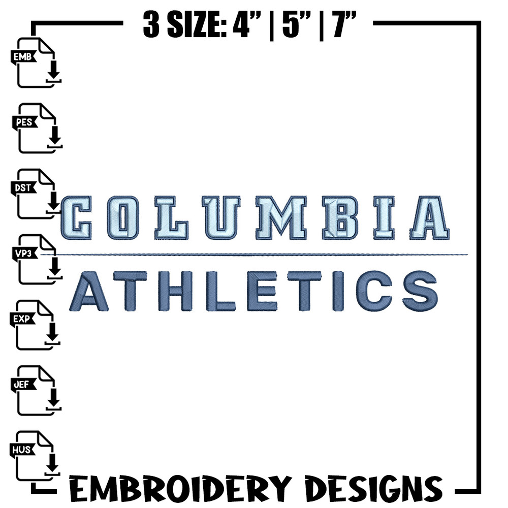 Columbia Lions logo embroidery design, Sport embroidery, logo sport embroidery, Embroidery design,NCAA embroidery.jpg
