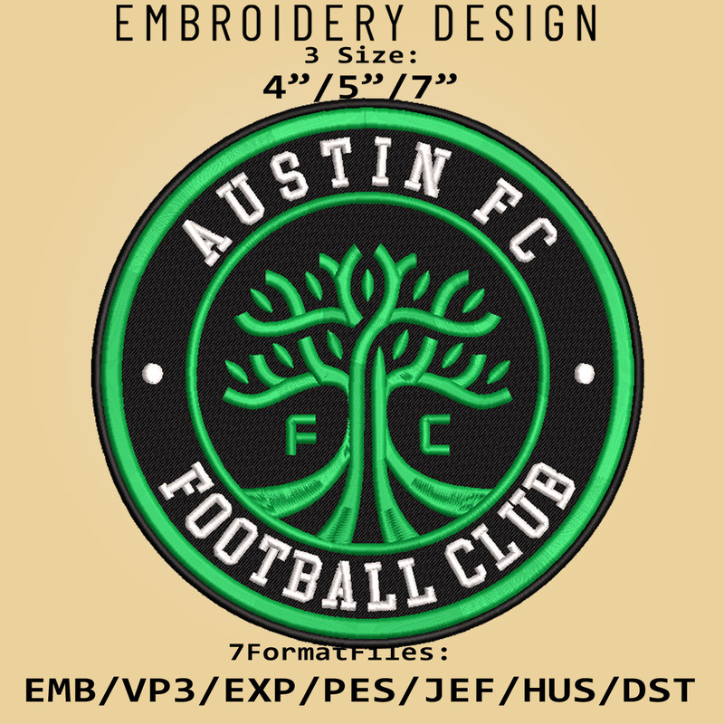 Austin FC MLS Embroidery Designs, MLS Logo Embroidery Files, MLS Austin FC, Embroidery Pattern.jpg